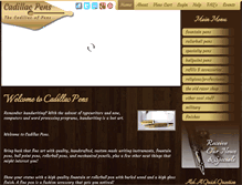 Tablet Screenshot of cadillacpens.com